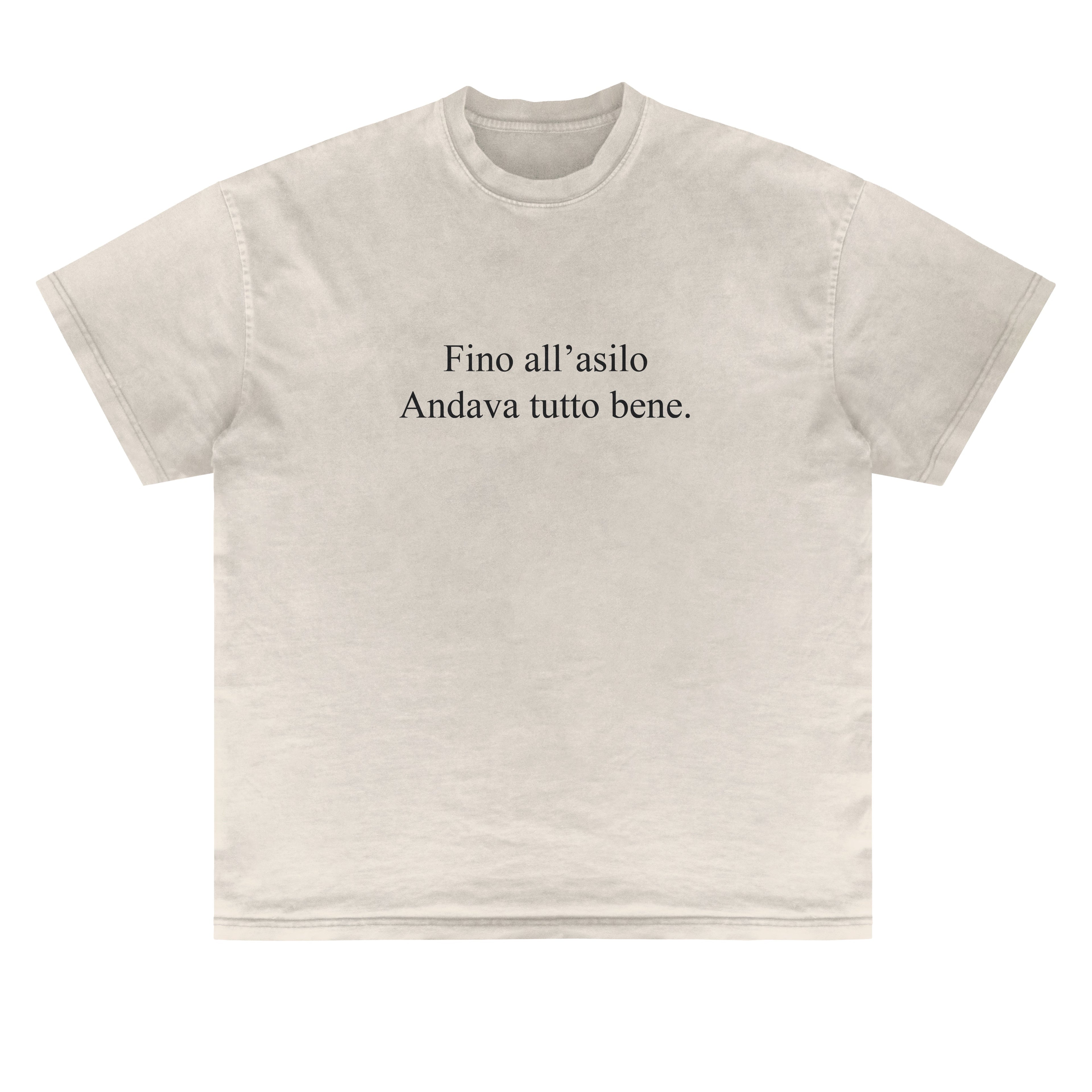 T-shirt KMA Captions Fino all'asilo andava tutto bene